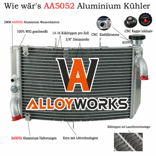 Radiatore racing alluminio - , per